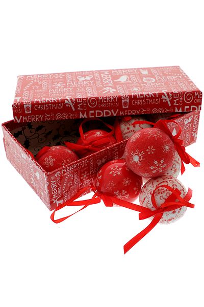 GiftExpress Set 8 Globuri Highclass Red