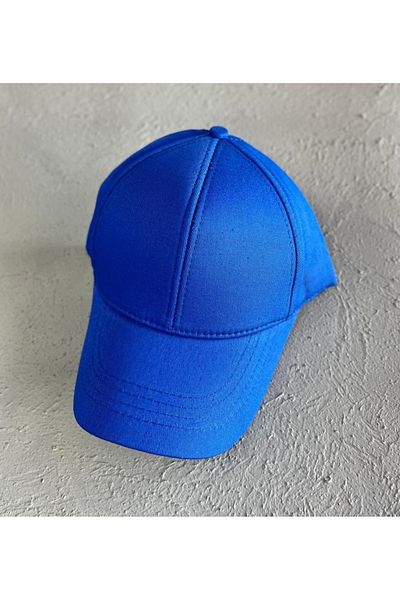 CapZone Hat Baseball Cap Flat Hat Unisex Model Adjustable Velcro Saks Blue
