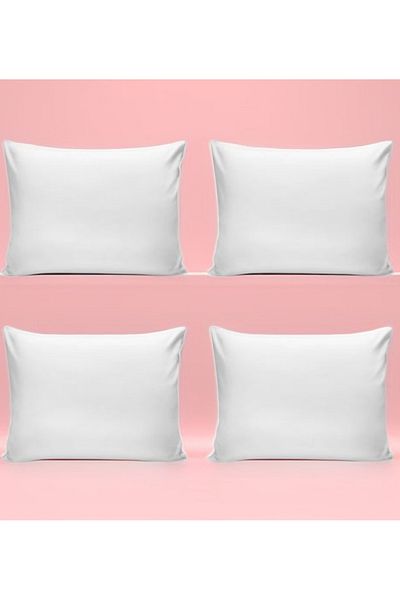 ÇIQRIK HOME 4 Pieces Zippered Throw Pillow Inner Pillow Case Lining Size: 45X45 cm