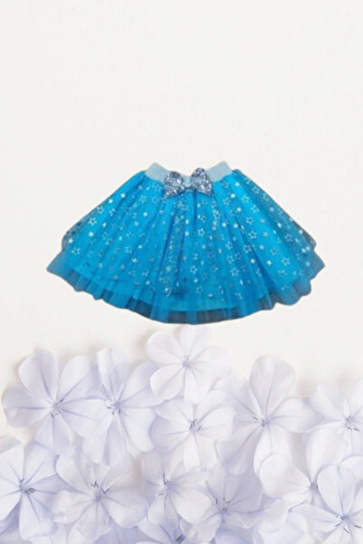 Nacar Kız Çocuk 23 Nisan 19 Mayıs Fiyonklu Hayal Kısa Tütü Tüllü Gösteri Pemb...