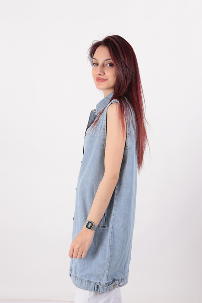 Aynaz 1056 Women's Denim Vest
