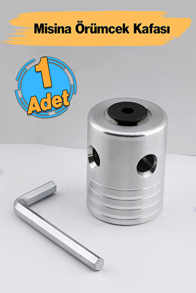 Badem10 Motorlu Tırpan Çim Biçme Örümcek Kafa Misina Başlığı Başlık Yan Tırpan Uyumlu Metal Aluminyum