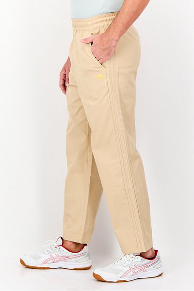 adidas Men Sportswear Fit Drawstring Outdoor Track Pants, Beige