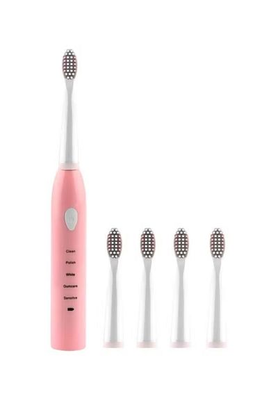 Primo Plus Electric USB Rechargeable Toothbrush Pink