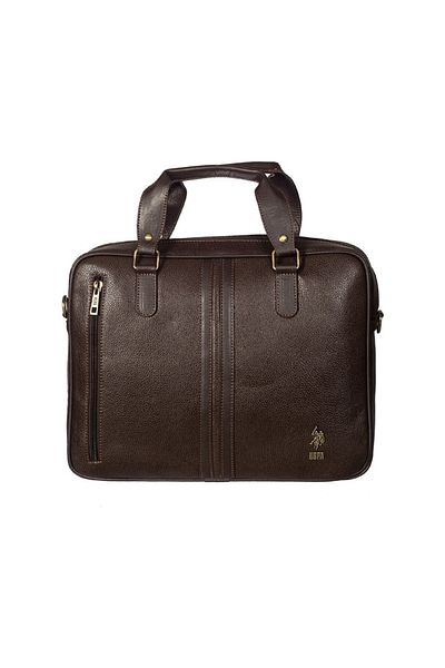U.S. Polo Assn. Plevr6752 Brown Men's Briefcase
