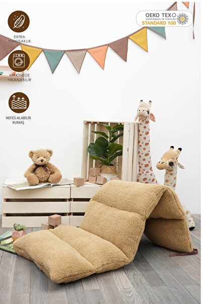 mordesign Montessori Çocuk Oyun Minderi,Katlanabilir Kreş Yer Minderi, Uyku M...