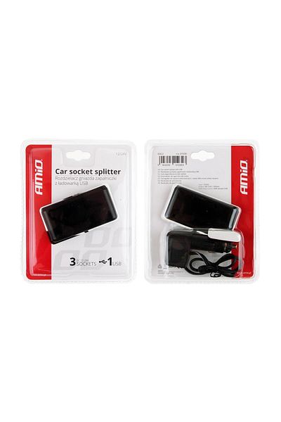 A ŞAMİOĞLU SOC2 3+1 USB car lighter splitter