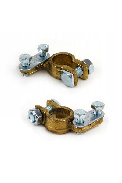 A ŞAMİOĞLU 600AMP brass car battery clamp 2 pcs (battery terminals)