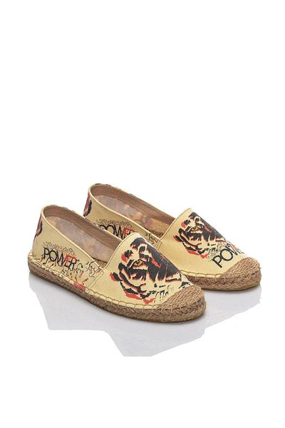 Streetfly Espadrille cu talpă din răchită realizată manual