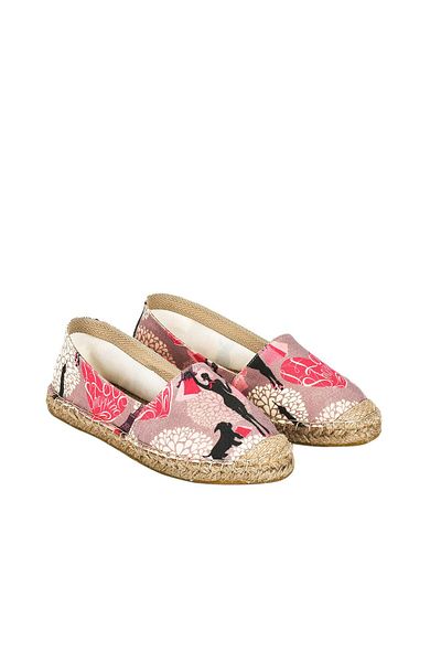 Streetfly Espadrille cu talpă din răchită realizată manual