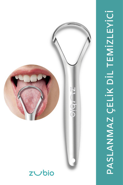 Zubio Paslanmaz Çelik Dil Temizleyici / Dil Sıyırıcı
