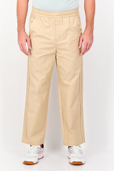 adidas Men Sportswear Fit Drawstring Outdoor Track Pants, Beige