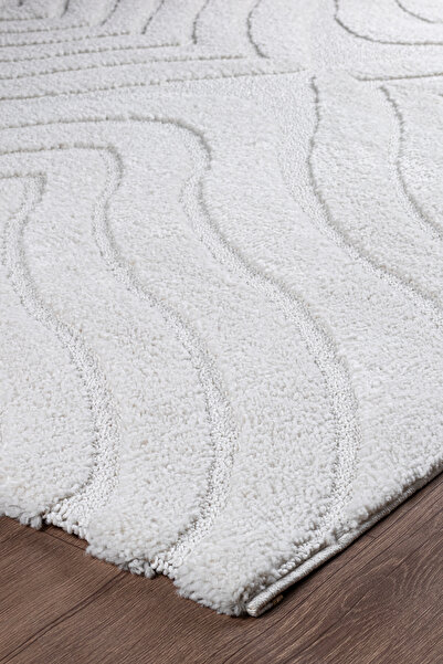 Valery Home Norway Vl Bukleli Premium Yumuşak Peluş Post Iskandinav Oturma Od...