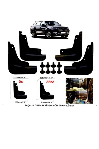 Point Chery Tiggo 8 Pro - Pro Max Paçalık Çamurluk 2022 Ve Sonrası Uyumlu