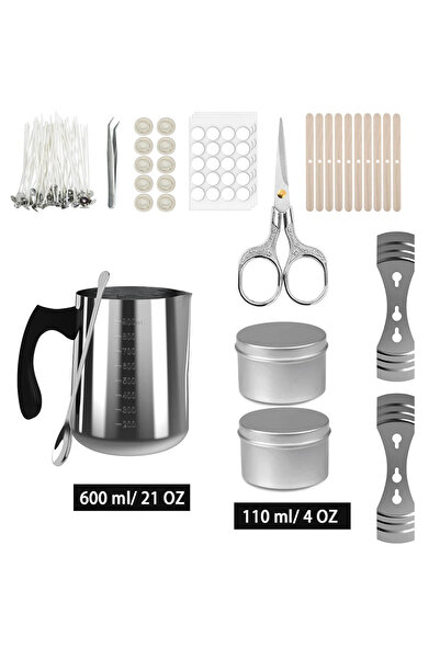 Choice مجموعة أدوات صنع الشموع من مجموعة Gemos المكونة من 4 قطع مع موقد إلكتر...