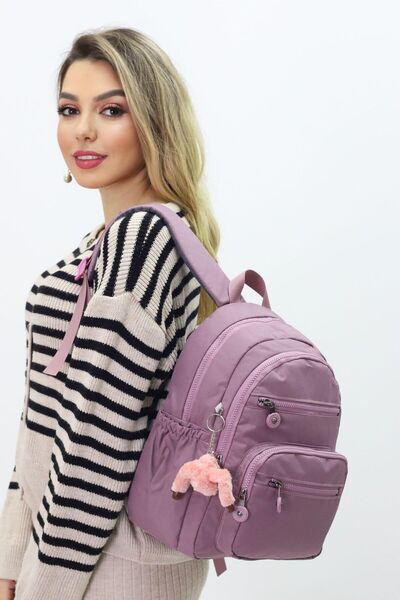 Probag Sevimli Peluş Figürlü Günlük Kadın Sırt Çantası – Şık, Kullanışlı, Okula ve Seyahate Uygun