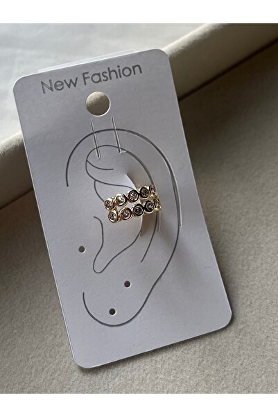 Estosh Aksesuar Gold Earcuff