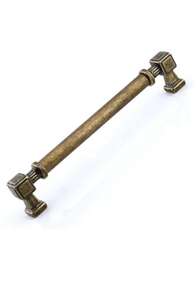 ARON Luxury Wood Handle 128mm (Antique Yellow) Furniture Drawer Dresser Bedside Table Kitchen Cabinet Door Handle