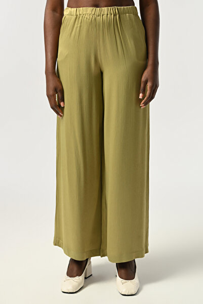 Orfeo Negro Жіночі штани з гумкою на талії, широкими штанинами, однотонні, з ...