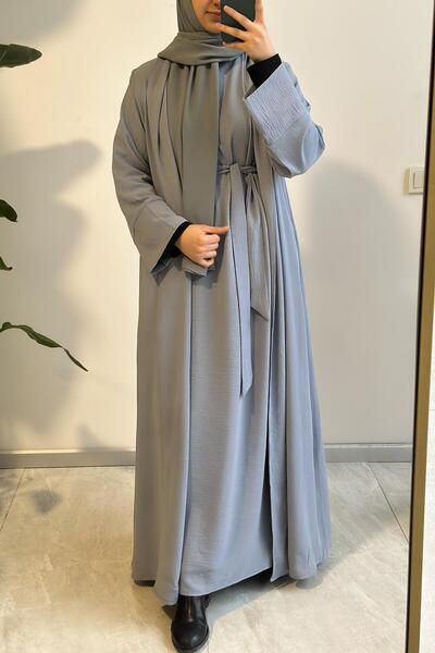 ANDE Ala Abaya Takım- Gri