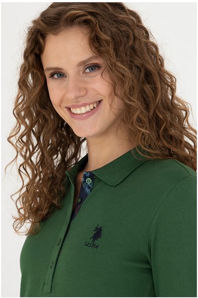 U.S. Polo Assn. Women's Green Basic Sweatshirt