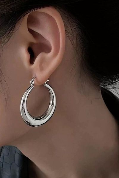 Vitastyle Steel Basic Hook Earrings (Pair)