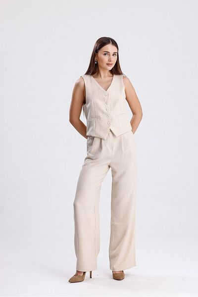 ikomteks Linen Vest Set