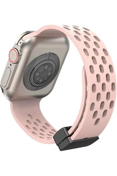 Generic Magnetic Strap For Apple Watch Ultra 2 49mm 45mm 44mm Silicone Correa Bracelet iWatch Series 9