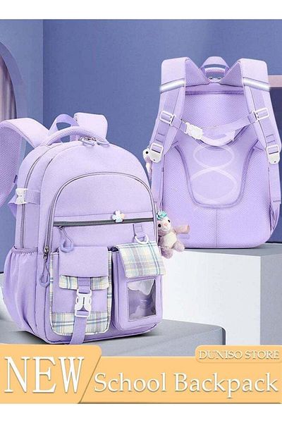 Generic DUNISO Girl's School Backpacks Multi-pocket Large Capacity School Bag