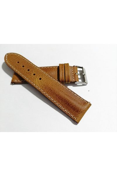 FADO Curved for Every Hour 24 mm Pyramid Model Long XL Genuine Leather (227) Tan