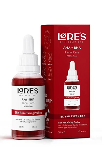 Lores Beauty Bakanlık Onaylı Aha 10% Bha 2% Peeling Serum – Canlandırıcı Ton ...