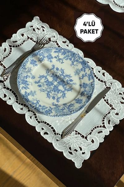 QBR Home Set of 4 Hole Job American Service. Rose Model (4 Pieces)
