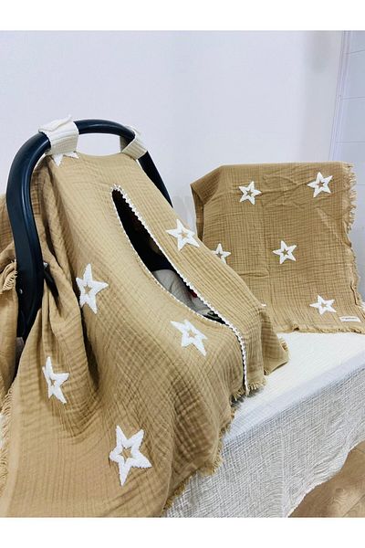 Tly Home Textiles Puset Cover and Blanket Set