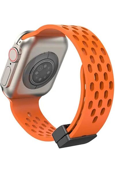 Generic Magnetic Strap For Apple Watch Ultra 2 49mm 45mm 44mm Silicone Correa Bracelet iWatch Series 9
