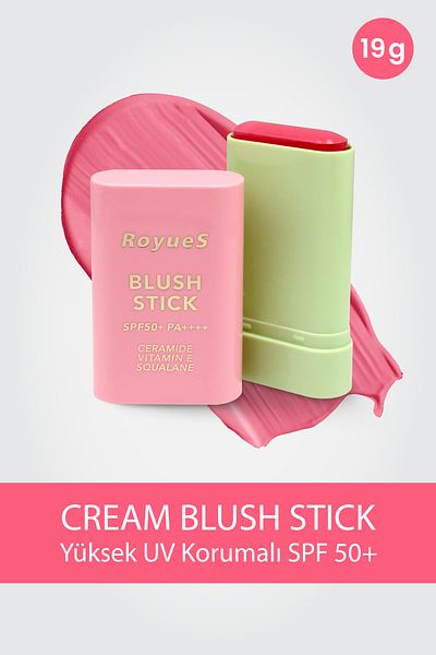 Diamorio Moisturizing Stick Cream Blush Soft and Moisturizing Formula High Pigmentation