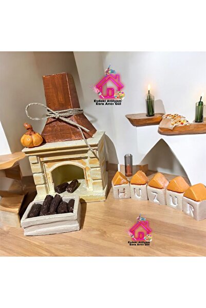 teknotrust Dekoratif Şömine tütsülük Kombin set