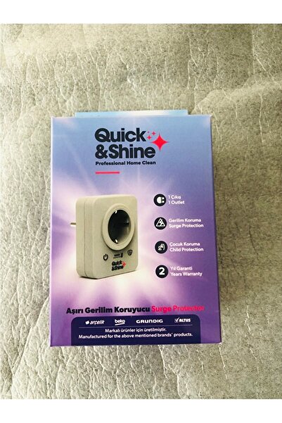 Quick&Shine Aşırı Gerilim Koruyucu Priz 12 Adet