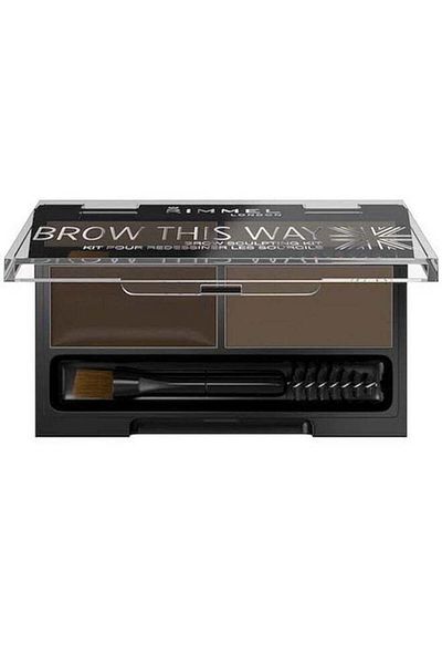RIMMEL LONDON Brow This Way Eyebrow Sculpting Kit Medium Brown