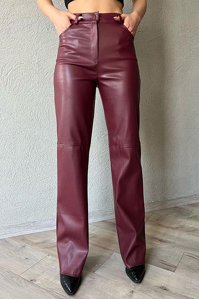 İKLİM LİFE Leather Palazzo Pants