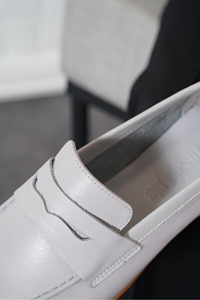 Moda Pie Balerini de damă din piele naturală cu curea Messedar Leofer, argintii