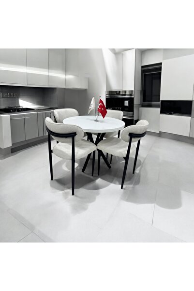 ROYALİSA TABLE CHAİR ROYALİSA LARA MUTFAK MASASI TAKIMI 4 KİŞİLİK