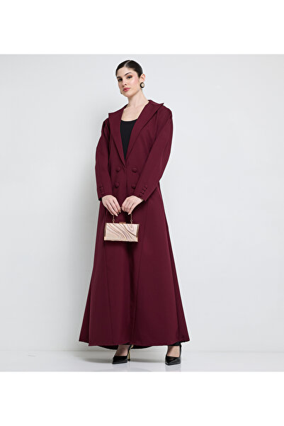 Rosette Abaya Burgandy-R-202508
