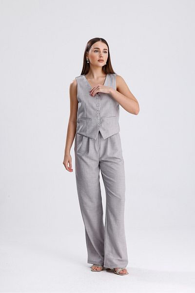 ikomteks Linen Vest Set
