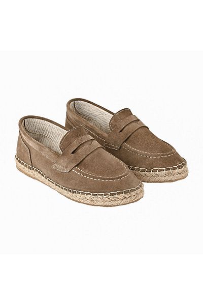 NOOSY Genuine Leather Mink Men's Handmade Espadrille