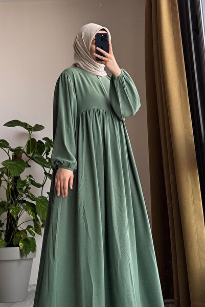 ANDE Yelekli Elbise - Mint yeşili