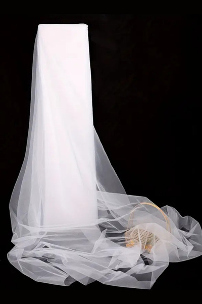 Larenya Beyaz Süsleme Tülü, Bohça Çeyiz Söz Nişan Nikah Konvoy Kapı Valiz Hed...