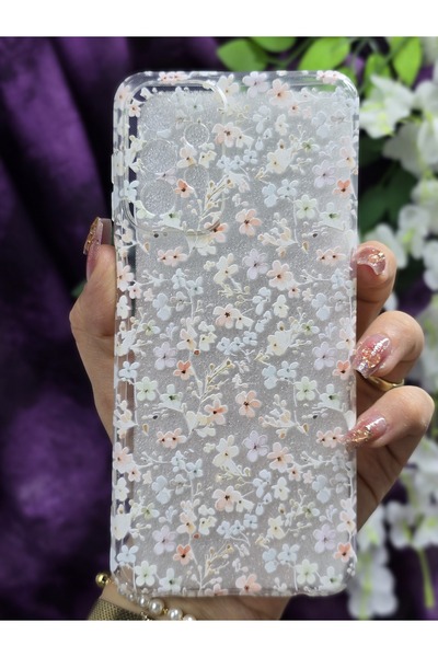 Magic Ring حافظة هاتف شفافة بنمط زهور ملونة متوافقة مع هاتف Samsung Galaxy A23