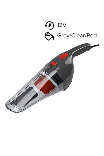 Black&Decker BLACK+DECKER Plastic Vacuum Cleaner 0.37 L 12.5 W NV1210AV-B5 Black/Clear/Red