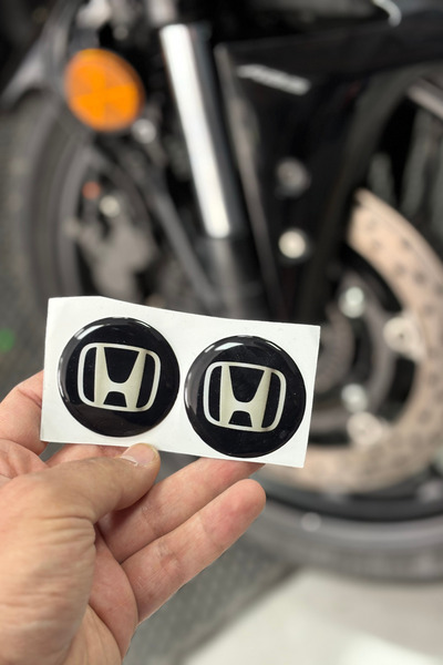 Banxtre Motosiklet ve Reflektör Kedi Gözü için Siyah Honda Damla Sticker Etik...