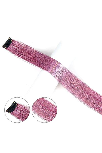 CREST E-TİCARET Clip-On Hair Tinsel Hair Glitter - Htk07